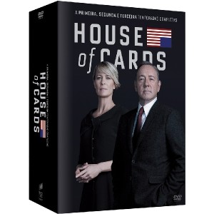 DVD - Box House of Cards - A Primeira, Segunda e Terceira Temporadas Completas (12 Discos) 