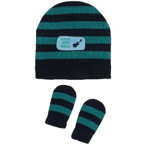 Kit Touca e Luva Tip Top Tricô Com Bordado